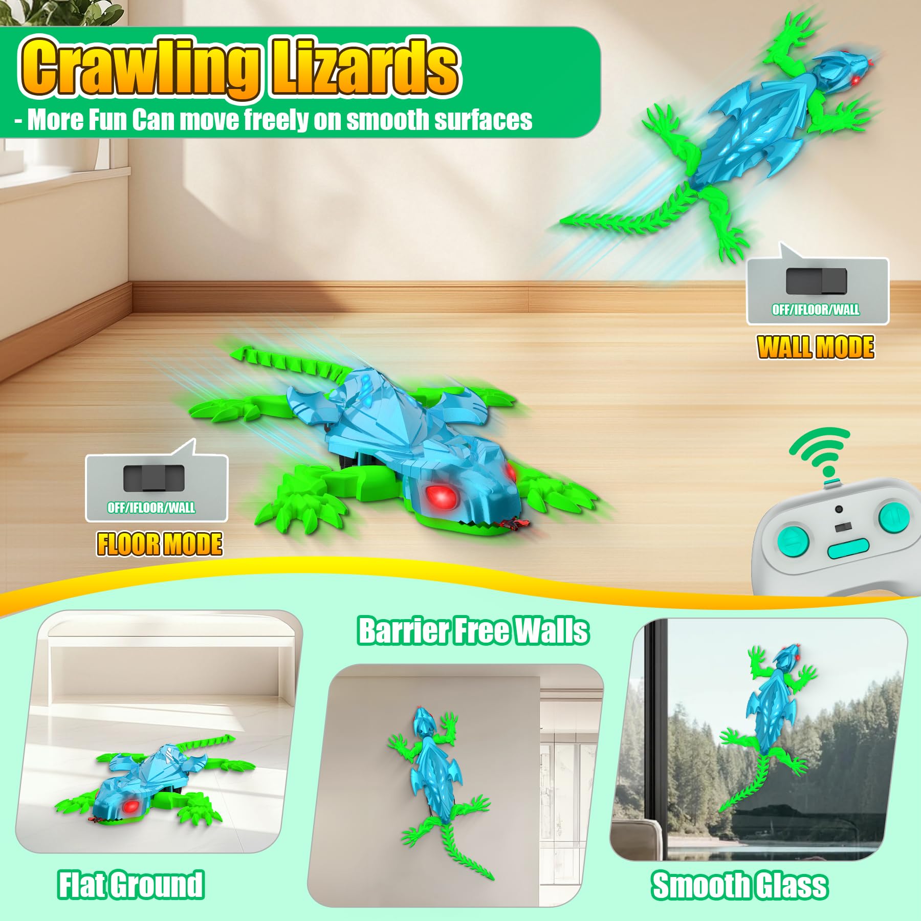 Amazon.co.jp: TWFRIC ウォールクライミング ヤモリ トカゲ ロボット